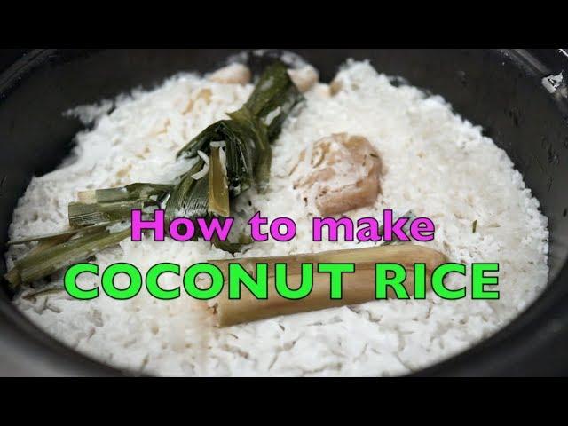 How to make Nasi Lemak Rice in a Rice Cooker | Coconut Rice | Recipe In Description