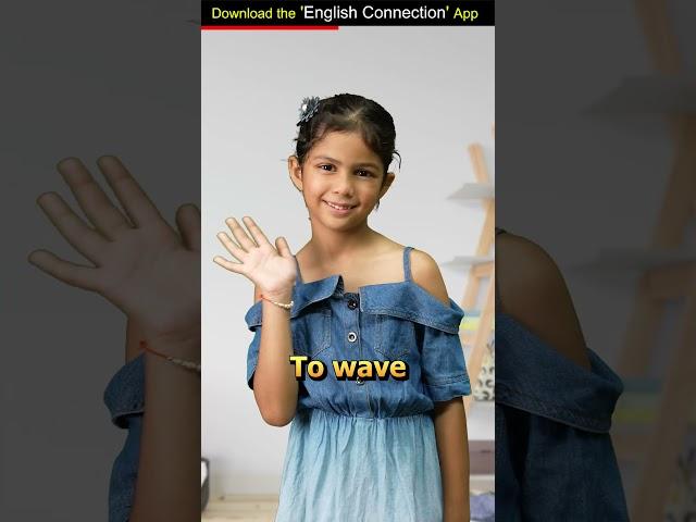 Hand actions in English | Spoken English Vocabulary | Adi n Kanchan English Connection #shorts