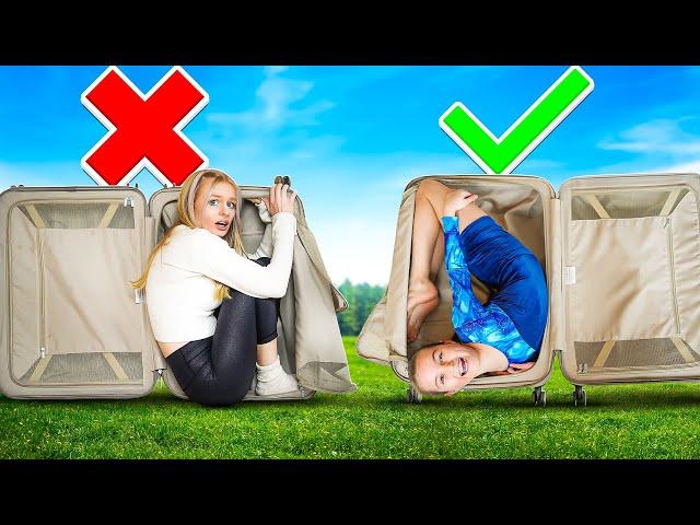 If you can FIT, you WIN! *gymnastics challenge* | Family Fizz