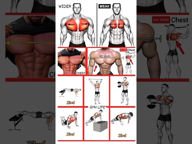 Chest workout at home  | Get muscular chest | #shorts #gym #gymmotivation #gymlife #trending 