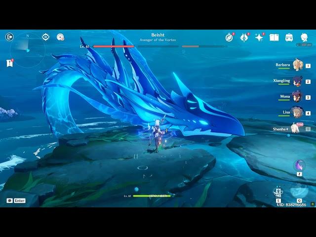 Defeat Beisht The Avenger of the Vortex Genshin Impact