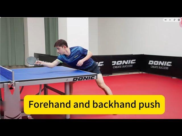 Zhang Jike 2025 latest tuition- Forehand and backhand push