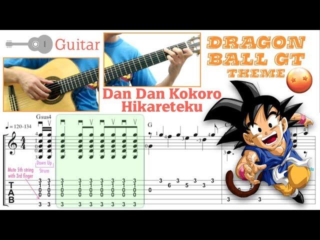 Dan Dan Kokoro Hikareteku / Dragon Ball GT theme (Guitar) [Notation + TAB]