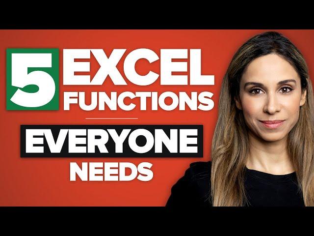 5 Excel Functions EVERYONE Needs