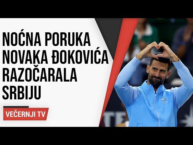 Noćna poruka Novaka Đokovića razočarala Srbiju: 'Nisi se zamjerio Vučiću, bezbolnije nije moglo...'