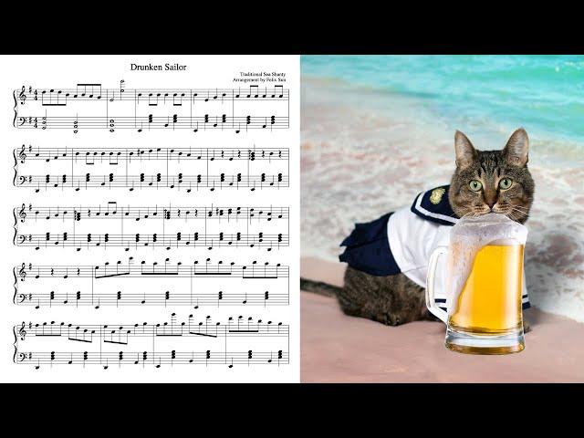 Drunken Sailor (with a cool solo section) - Piano Arrangement by Felix Sun