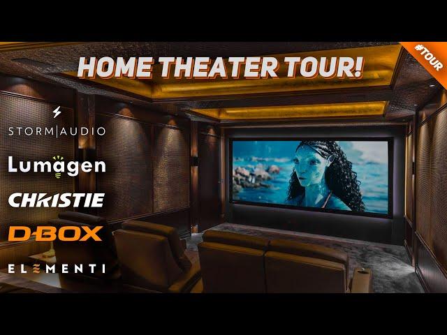 INCREDIBLE 9.4.6 Home Theater Tour 2023! 4K DOLBY ATMOS Storm Audio / Christie Projector / D-Box