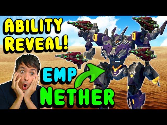 NETHER Robot Ability Reveal! New EMP War Robots Test Server Gameplay WR