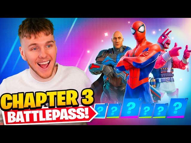 *NEW* CHAPTER 3 BATTLEPASS In Fortnite! (100% Unlocked)