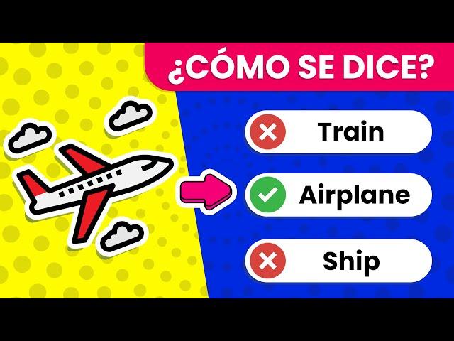 Test de PALABRAS BÁSICAS en INGLÉS  | Trivia de Inglés  - 50 Preguntas 