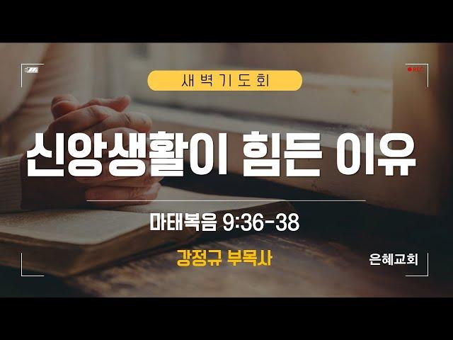 은혜교회 [새벽기도회] 2025.06.23(월)