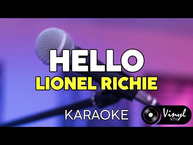 Hello - Lionel Richie (KARAOKE VERSION)