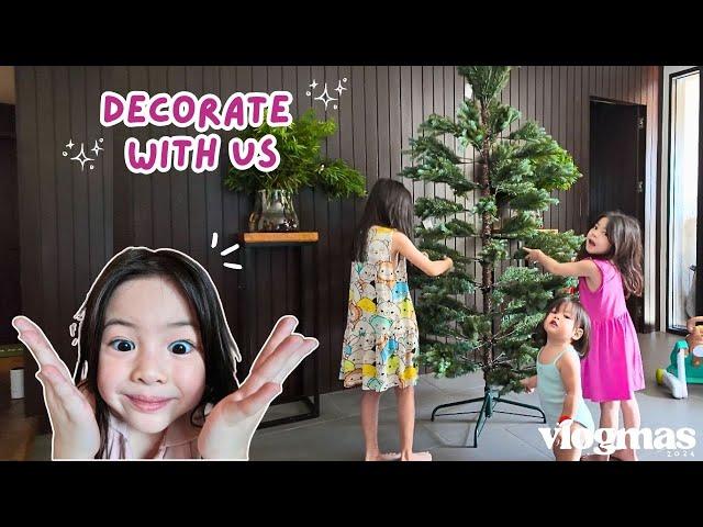 Our Kids Decorate the Christmas Tree!  (Labubu + Cinnamoroll) | Vlogmas