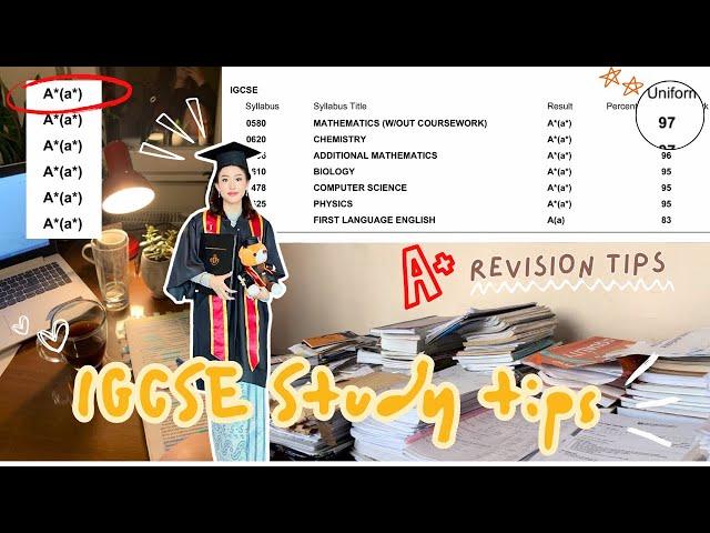 IGCSE study tips + revision tips | How I got A*s for my IGCSE and how you can too!