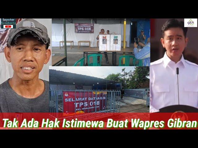 Gibran Sekalas Wapres, Ogah Dikasih Hak Istimewa di TPS Nyoblos Pilkada, Pilih Berbaur Masyarakat