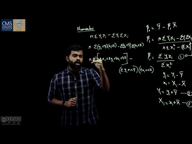 Deriving the deviation form of Normal Equations | Tinu Iype Jacob I Department of Economics