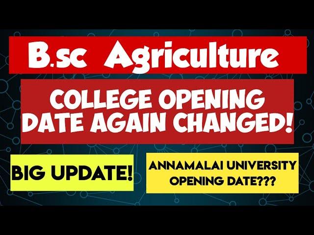 TNAU 2024|College Reopening Date Changed|Full details about Fees Structure|Vjalerts|