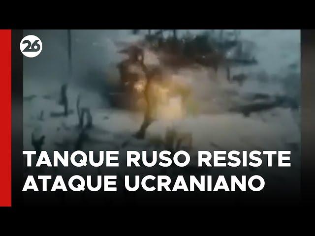 GUERRA RUSIA - UCRANIA | Así resistió un tanque ruso el ataque de ucranianos