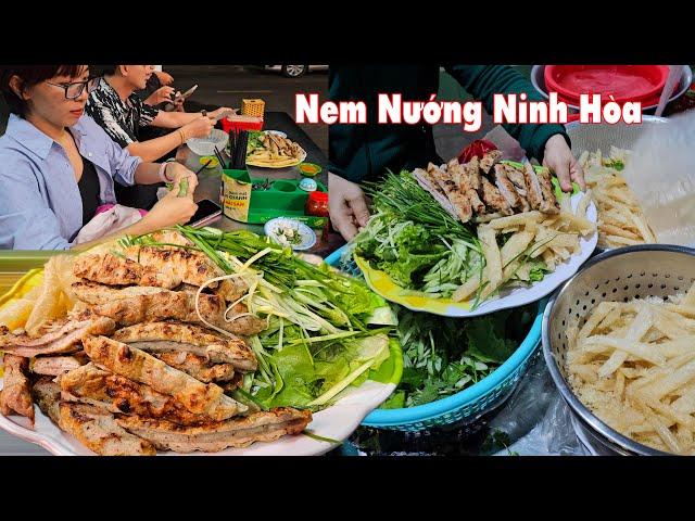 Nức tiếng nem nướng Ninh Hòa ăn một lần nhớ mãi khách cực đông nếu có dịp thử một lần cho biết