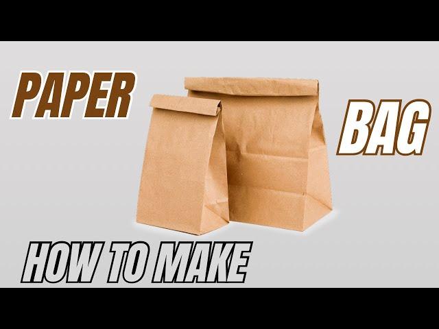 HOW TO MAKE PAPER BAG EASY TUTORIAL | DIY ORIGAMI PAPER BAG STEP BY STEP | PAPER BAG CRAFT FOLDING