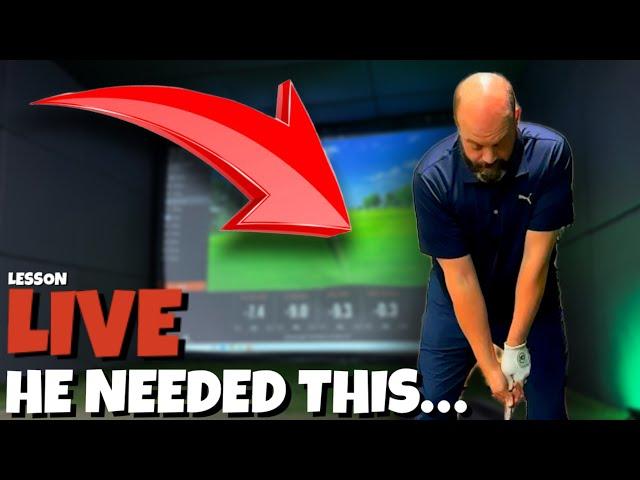 Unlocking A Golfers Swing After Years Of Bad Golf | Live Golf Lesson