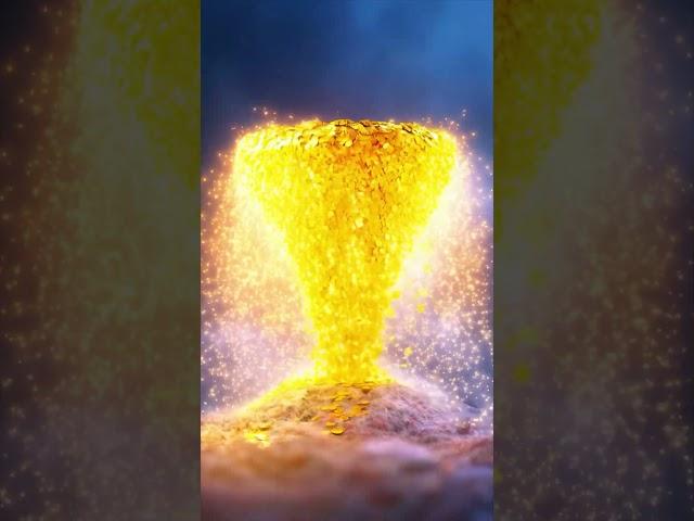 황금꽃의 폭발: 부와 번영이 피어나는 순간 (Golden Bloom Explosion: A Burst of Wealth and Prosperity)  #money