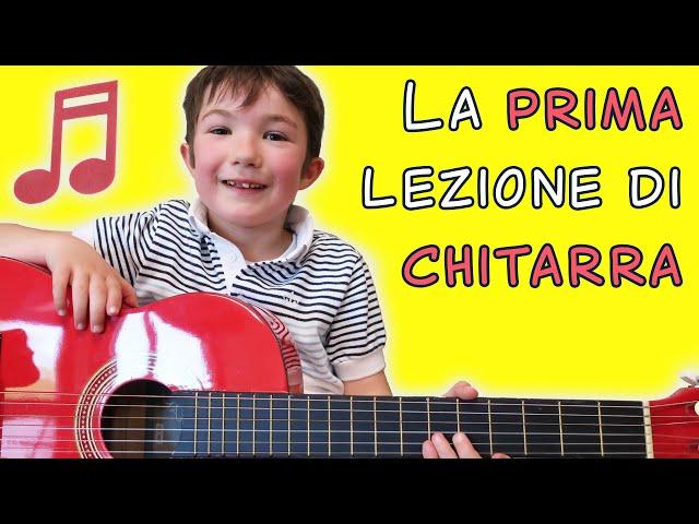 La prima lezione di chitarra per bambini! - Tutorial di chitarra per bambini - scaccia le briciole