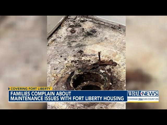 Families complain about maintence issues with Fort Liberty housing