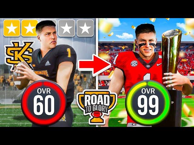 60 OVR Underdog to 99 OVR Heisman Winner in 1 video… (College Football 25)