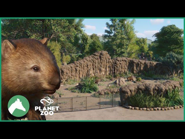 Wombat Habitat | Elm Hill City Zoo | Planet Zoo