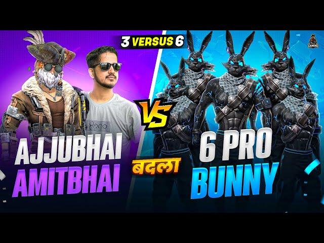 BADLA TIME6 PRO BLACK BUNNY BUNDLE VS AJJUBHAI AND AMITBHAI BEST CS FF GAMEPLAY | GARENA FREE FIRE