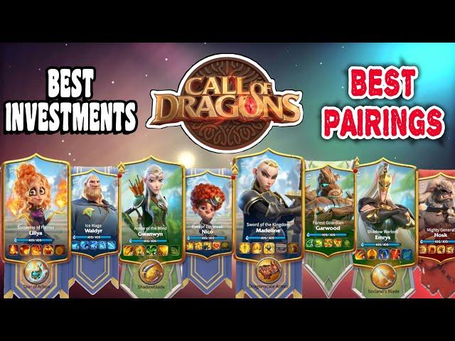 Call of dragons - Top 5 high priority heroes to invest and best pairings for Season one