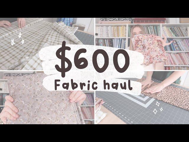 Buying fabric for the FIRST time this year - $600 fabric haul, spotlight haul floral Christmas print