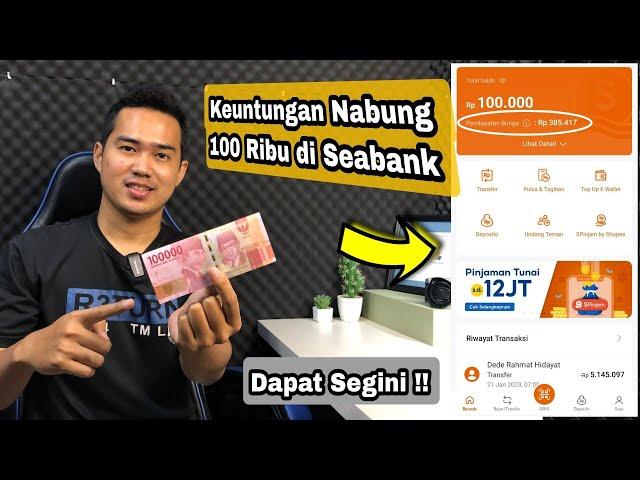 Menabung 100 Ribu di SeaBank | Cair Segini Tiap Hari !!