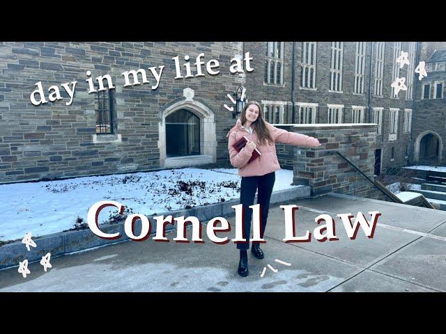 CORNELL LAW VLOG, a day in my life