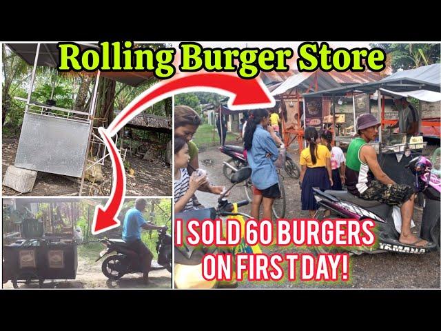 I Started My Burger Store Pulled By Motorcycle || My Small Rolling Burger Store - Vlog 01