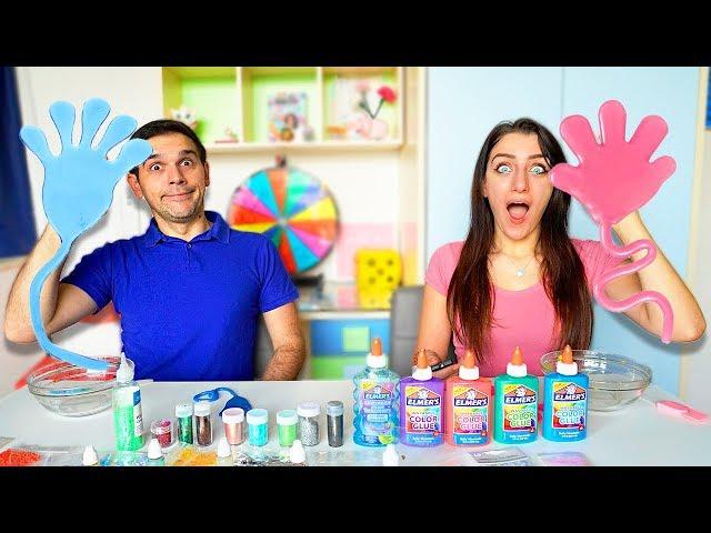 SLIME CON MANINE GOMMOSE APPICCICOSE CHALLENGE!!!