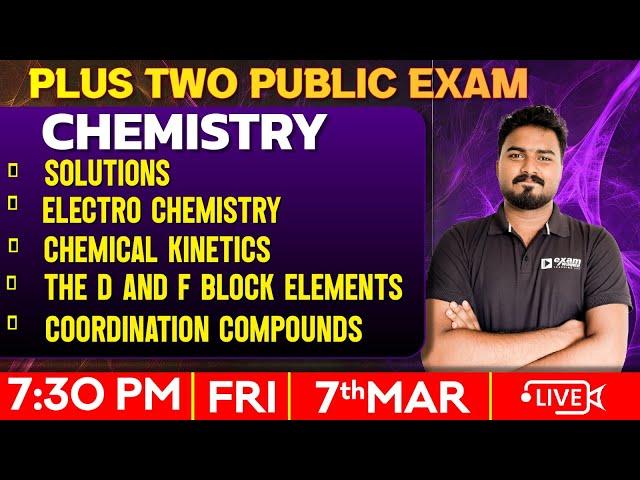 Plus Two Chemistry Public Exam | Chapter : 1,2,3,4,5 | Exam Winner Plus Two
