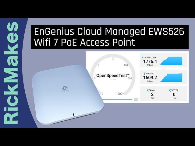EnGenius Cloud Managed EWS526 Wifi 7 PoE Access Point