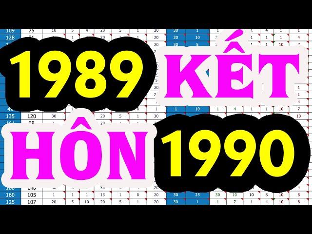 1989 Kết Hôn 1990 HỢP XUNG RA SAO | Tử Vi 100 Năm