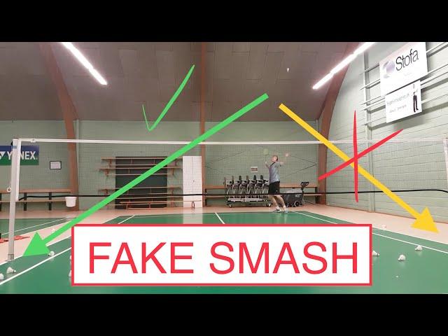 BADMINTON TRICKSHOT #14 - FAKE SMASH