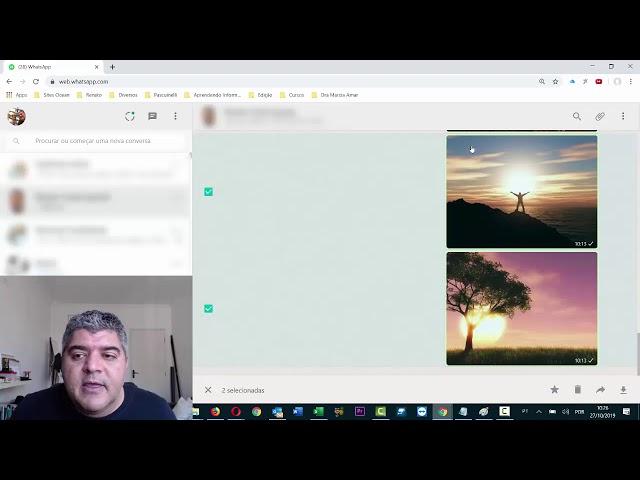 Aprenda a baixar varias imagens no Whatsapp Web de uma vez só.