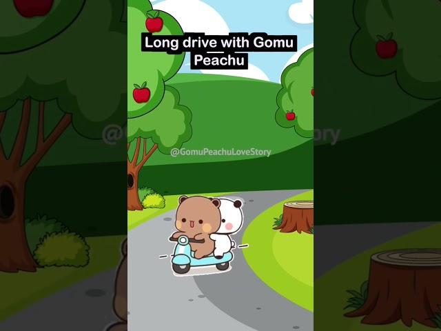 Gomu Peachu love drive  #shorts #short #love #cute #bubududu #gomupeachulovestory #trending #viral