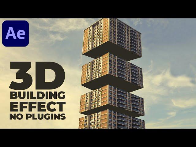 Trending 3D Building Effect in After Effects - After Effects Tutorial | NO PLUGINS