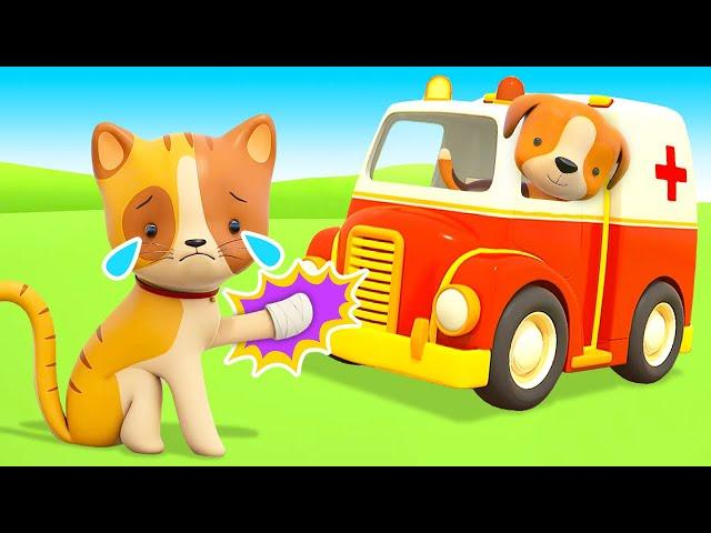 Helper cars learn animals for kids | Car cartoons for kids | Cars and trucks for kids & Learn colors