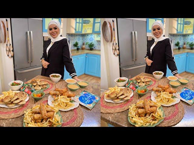 البلدي يوكل مع الشيف نونا | ميني حواوشي - رولات مقلية باللحمة - طحينة المشاوي