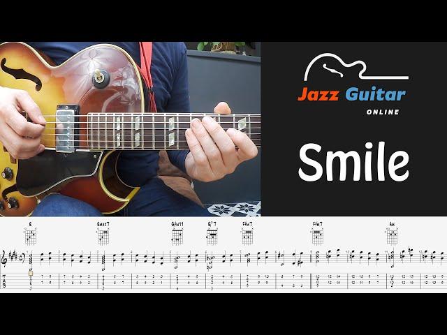 Smile (Charlie Chaplin) - Easy Jazz Guitar Chord Melody Arrangement