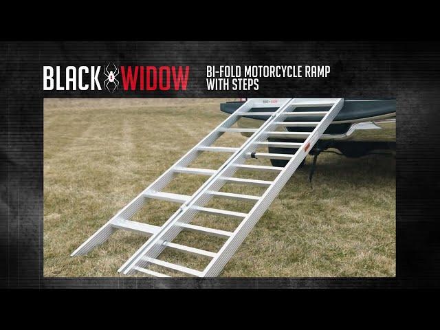 6’ 10.25” Bi-Fold Motorcycle Ramp with Steps