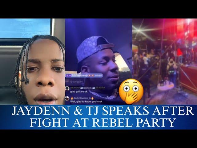 Jaydenn speaks after fig&t at Rebel Party tj thvg life speaks after him get box dung at the party