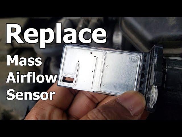 How to replace mass airflow sensor Nissan Versa